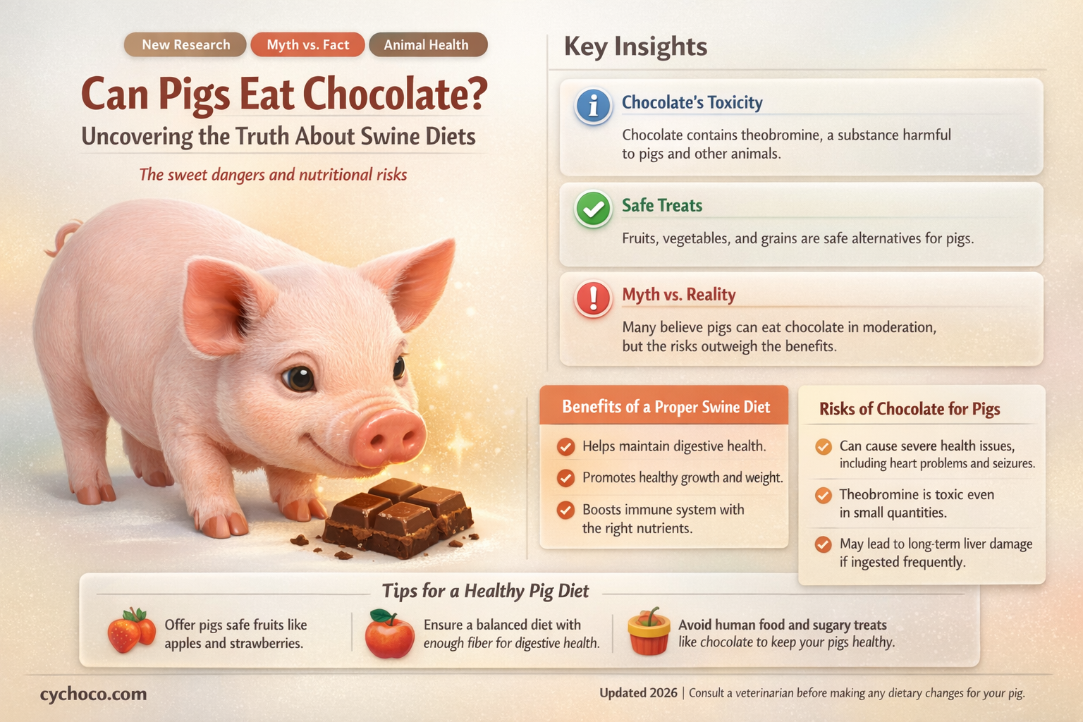 do pigs eat chocolate