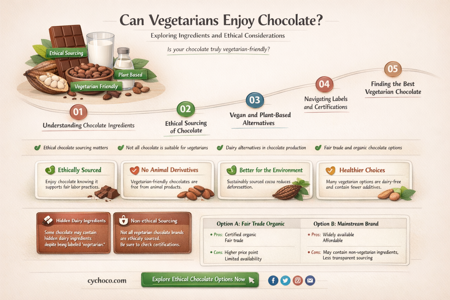 do vegetarians eat chocolate