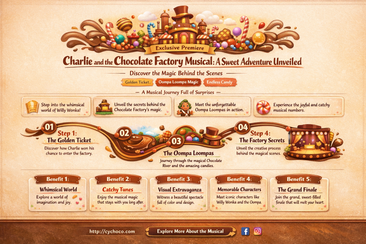 what is charlie and the chocolate factory about musical