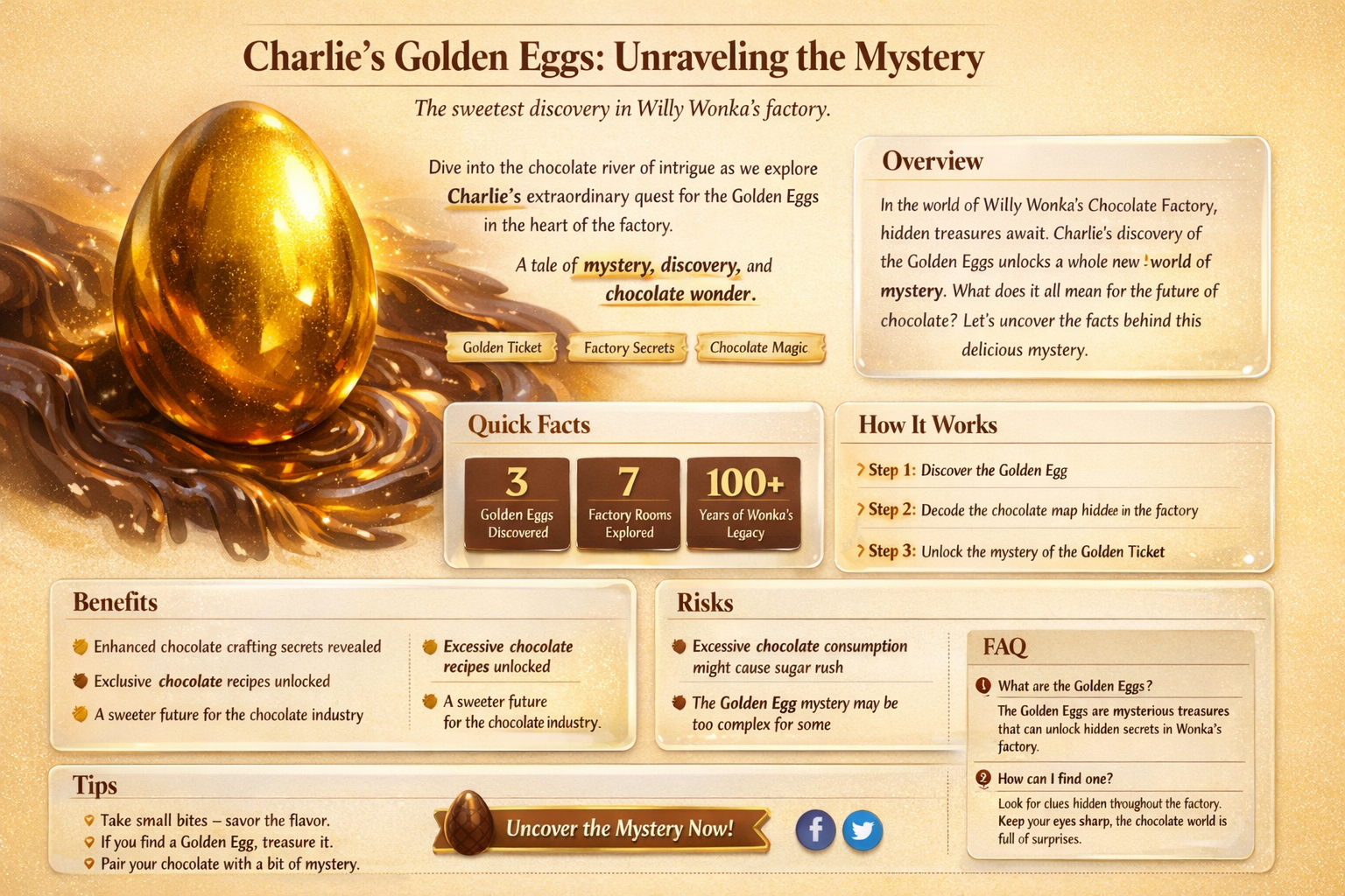 what lay golden eggs in charlie in the chocolate factory