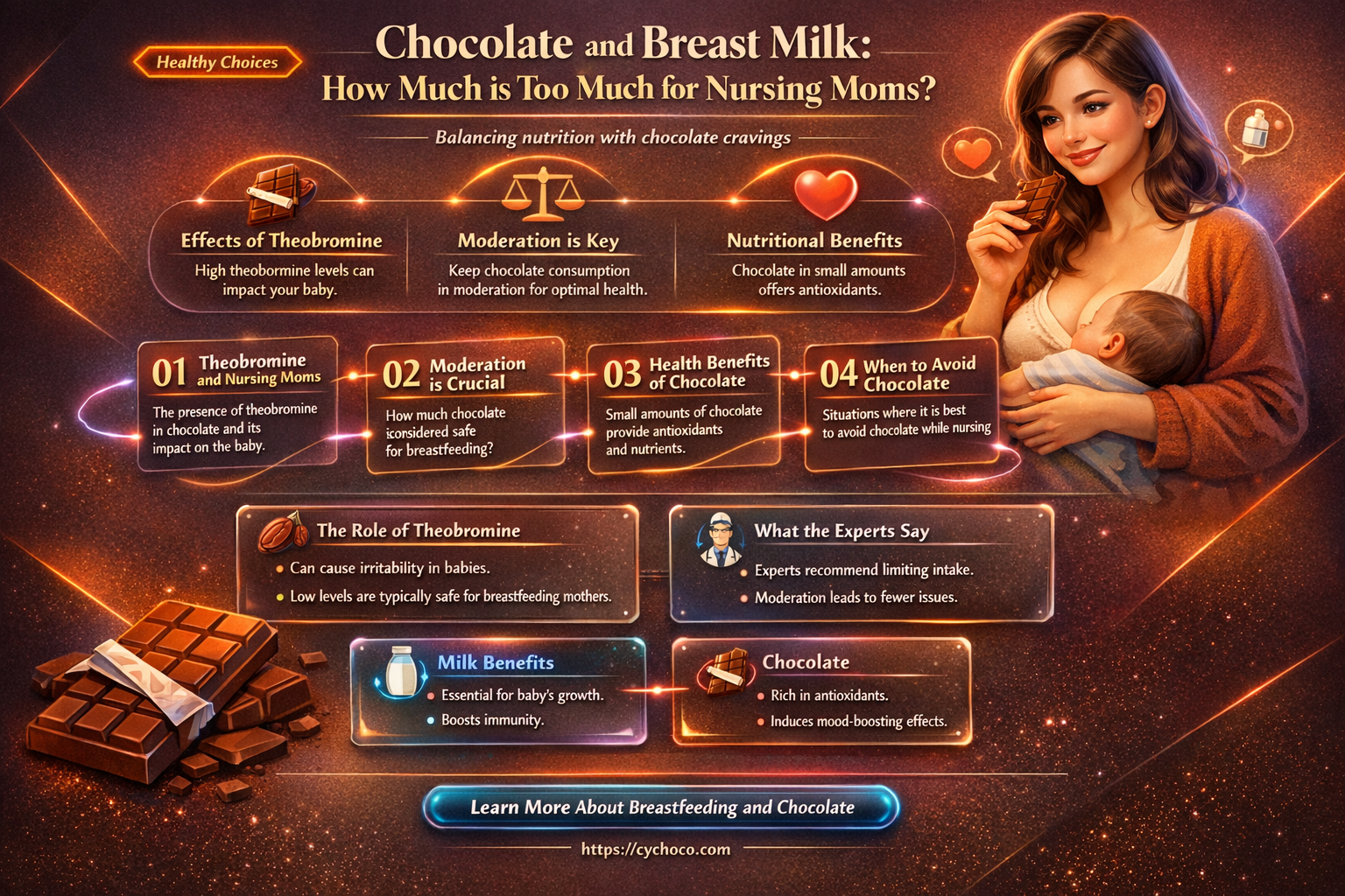 can eating too much chocolate affect breast milk