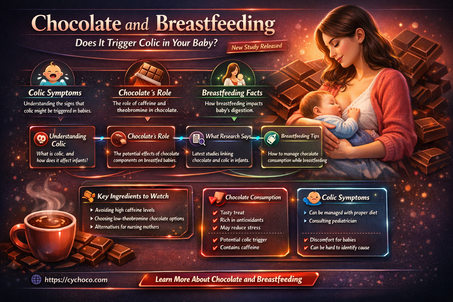 does eating chocolate while breastfeeding cause colic