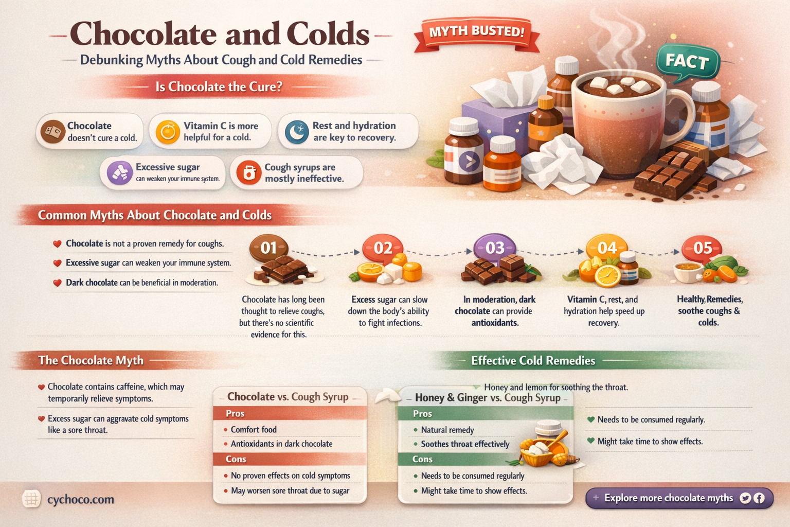 is chocolate bad for cough and cold