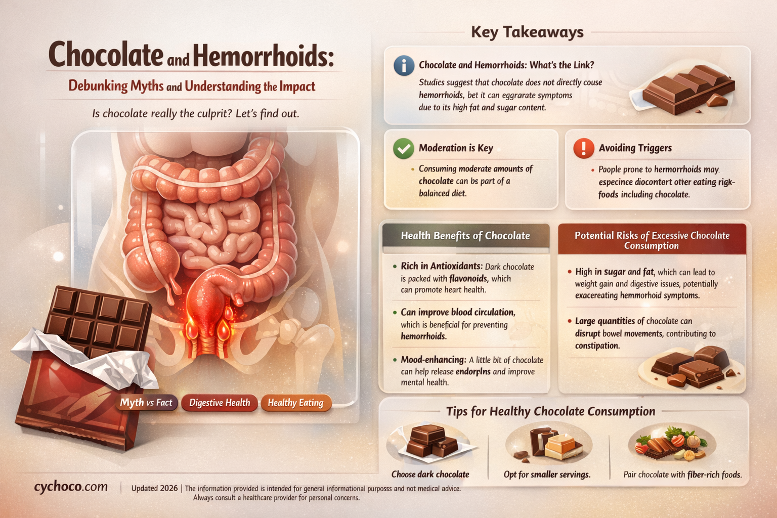 is chocolate bad for hemorrhoids