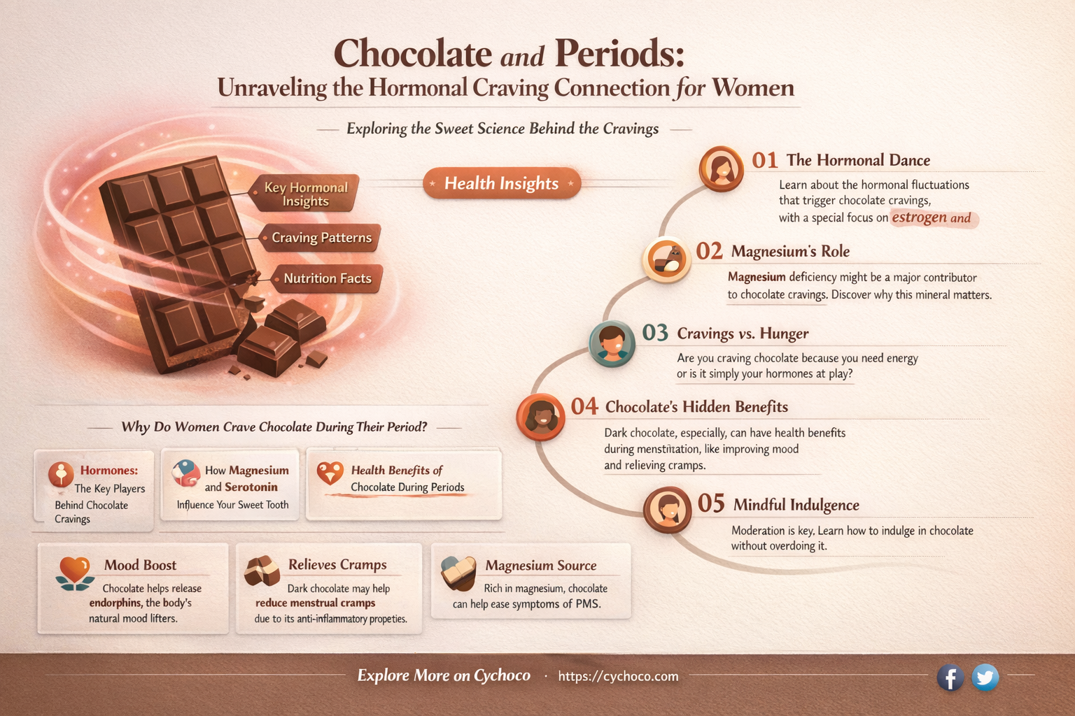 why do females eat chocolate on their period