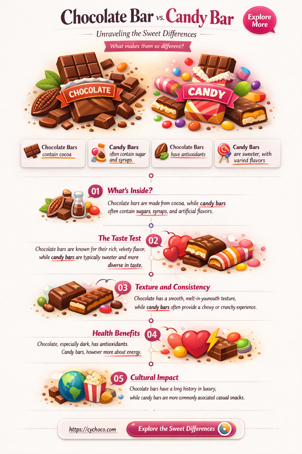 is a chocolate bar and candy bar the same thing