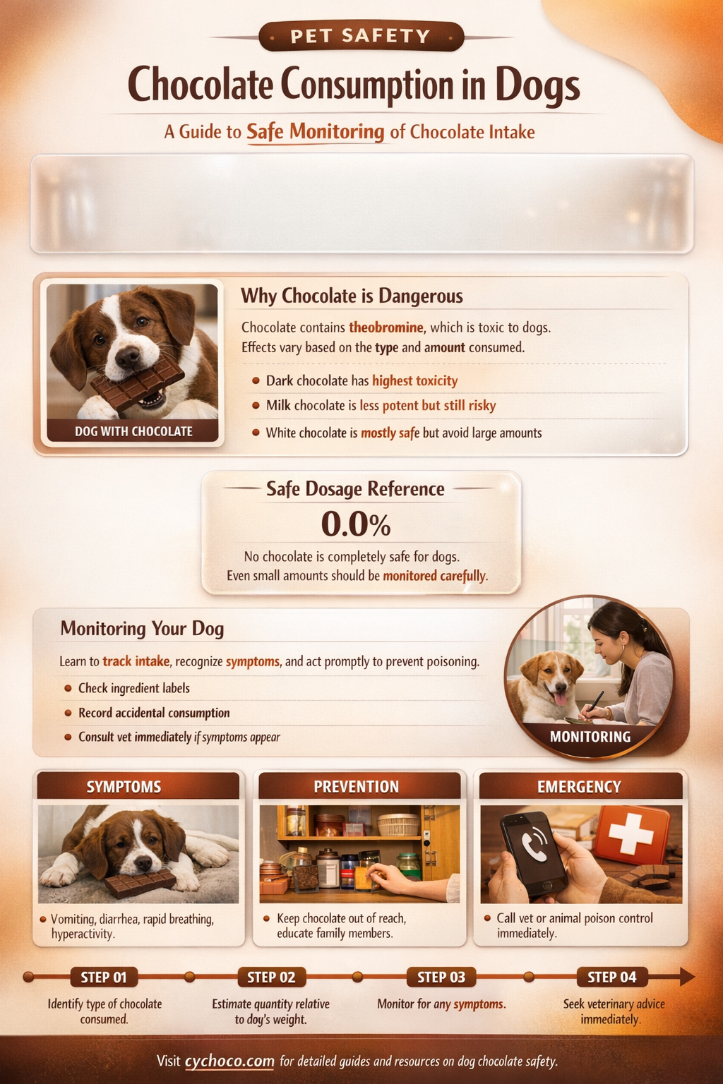 how long to monitor dog after eating chocolate