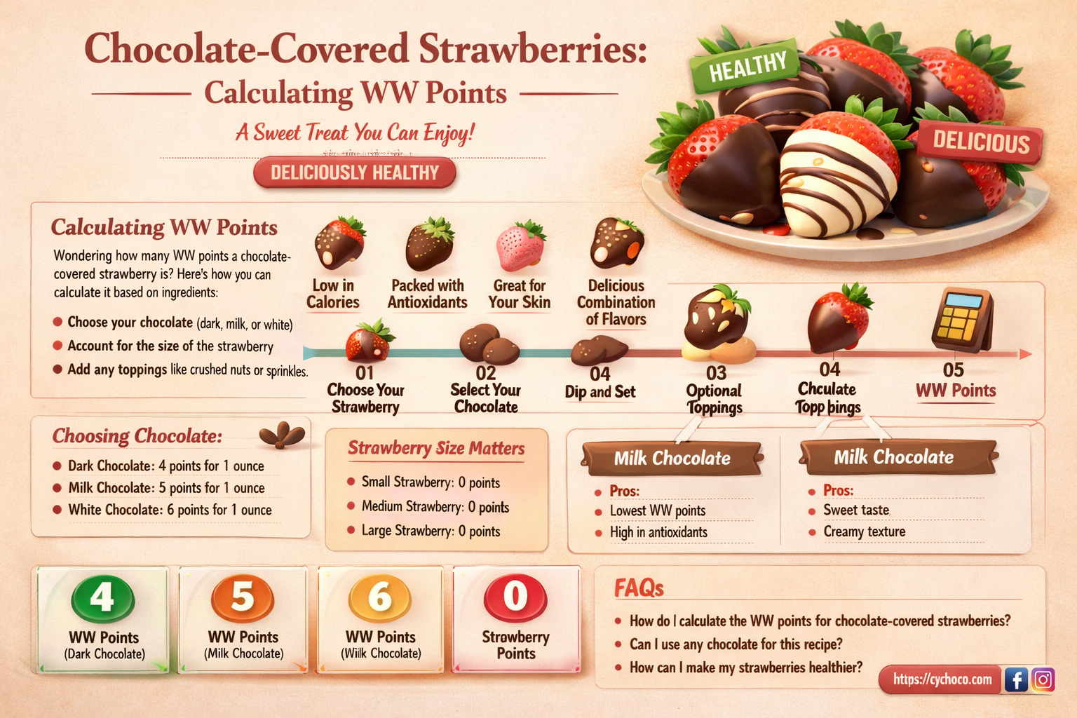 how many ww points is a chocolate covered strawberry