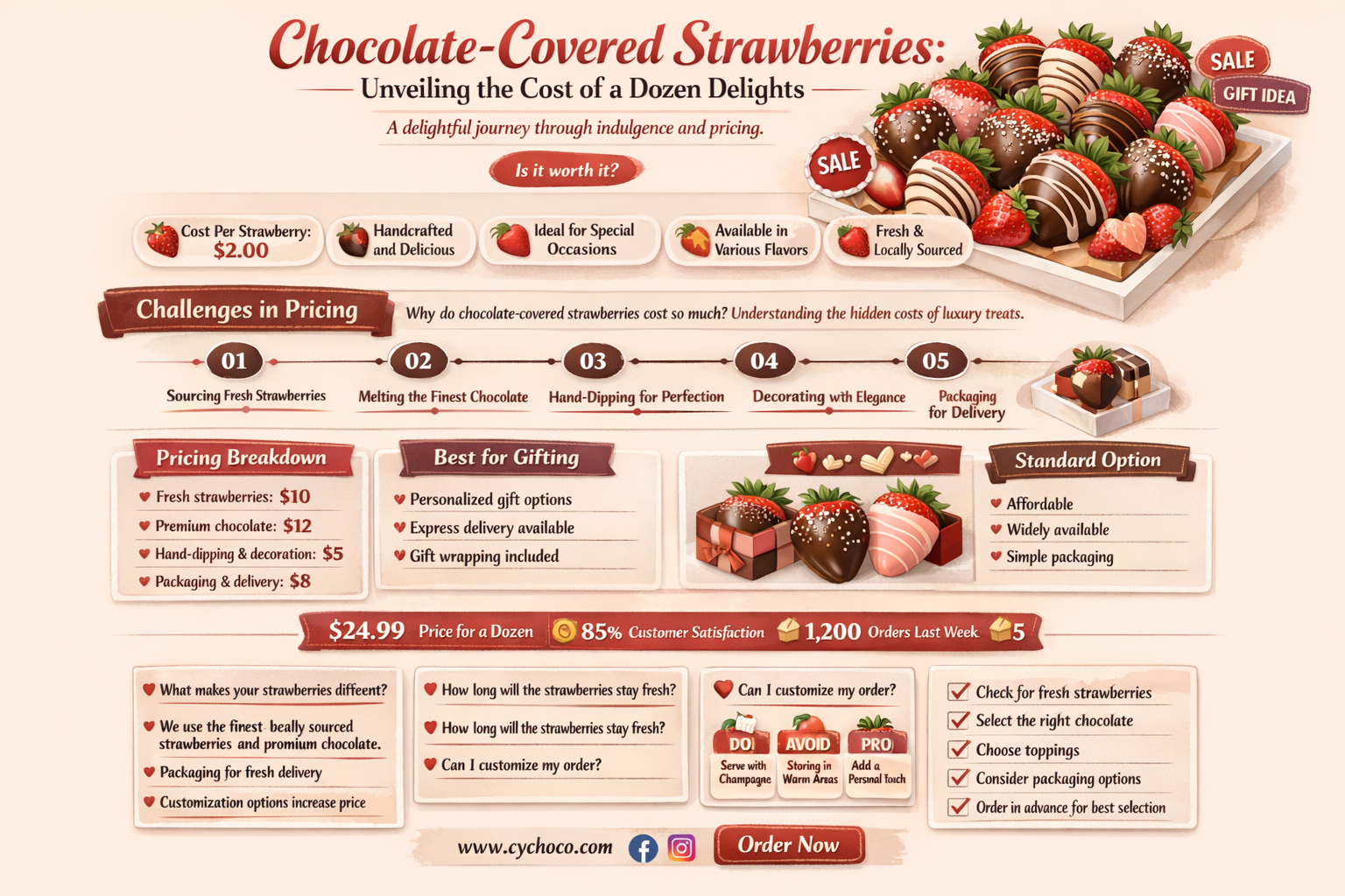 how muxh do twelve chocolate covered strawberries cost