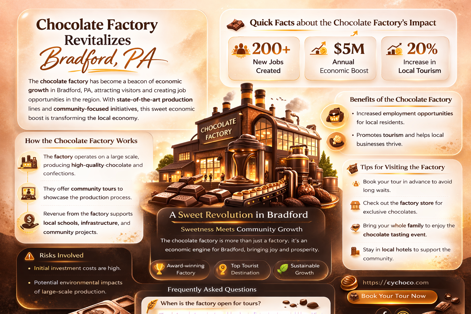what is the chocolate factory going into bradford pa