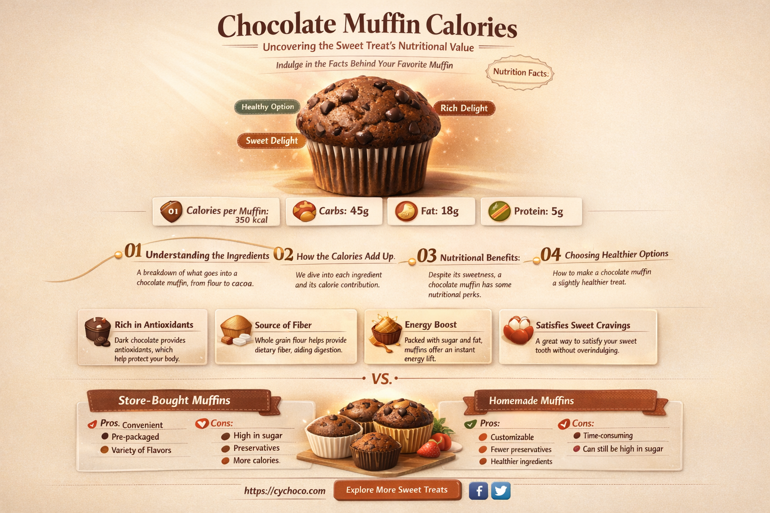 how many calories in a muffin chocolate