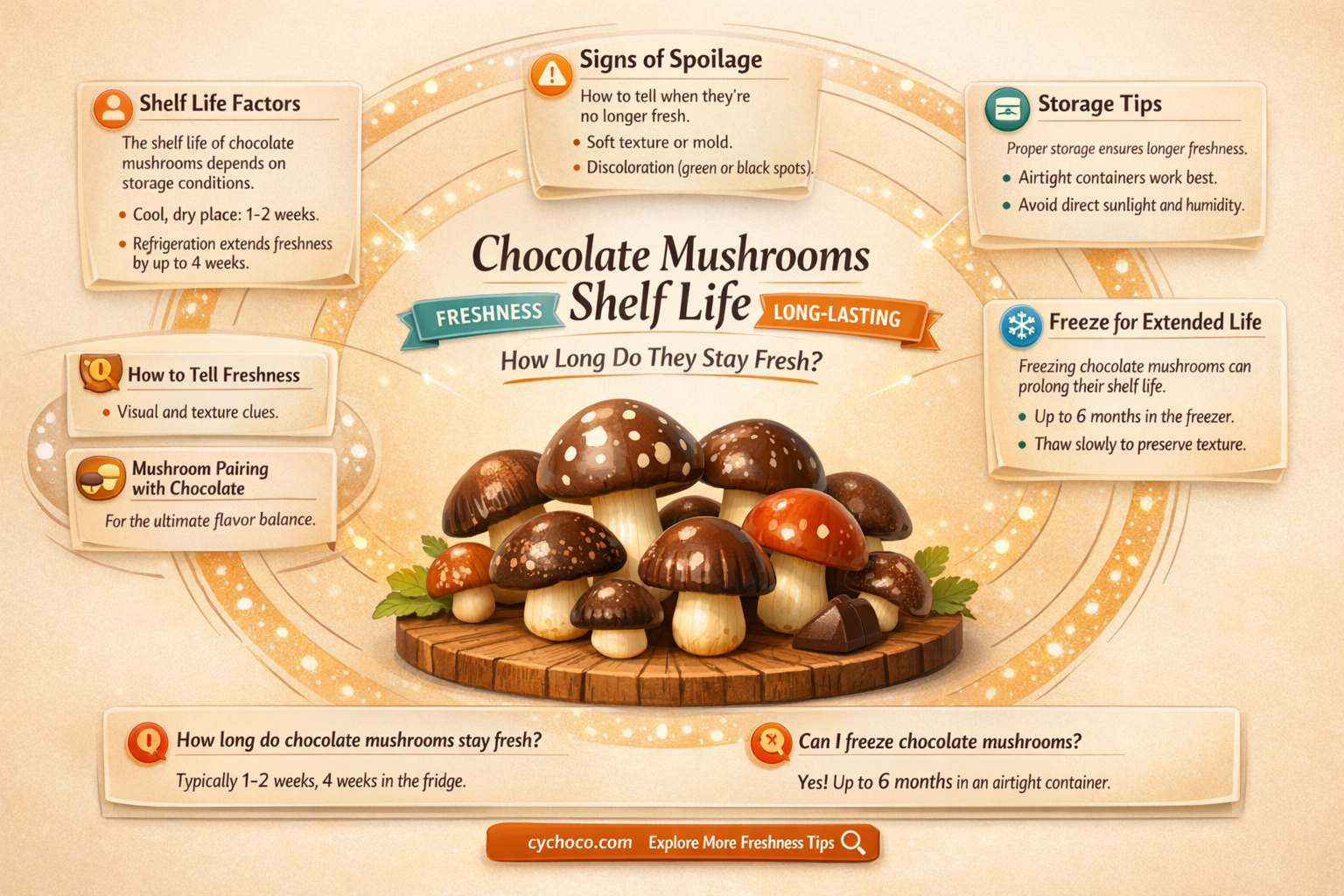 how long do chocolate mushrooms last