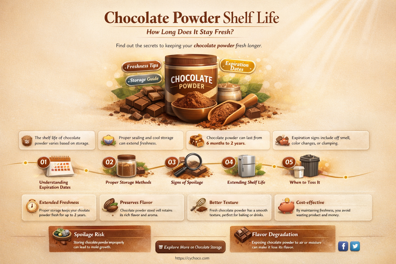 how long does chocolate powder last