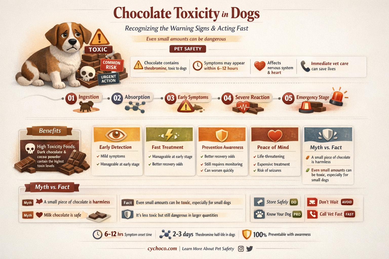 what are the symptoms when a dog eats chocolate