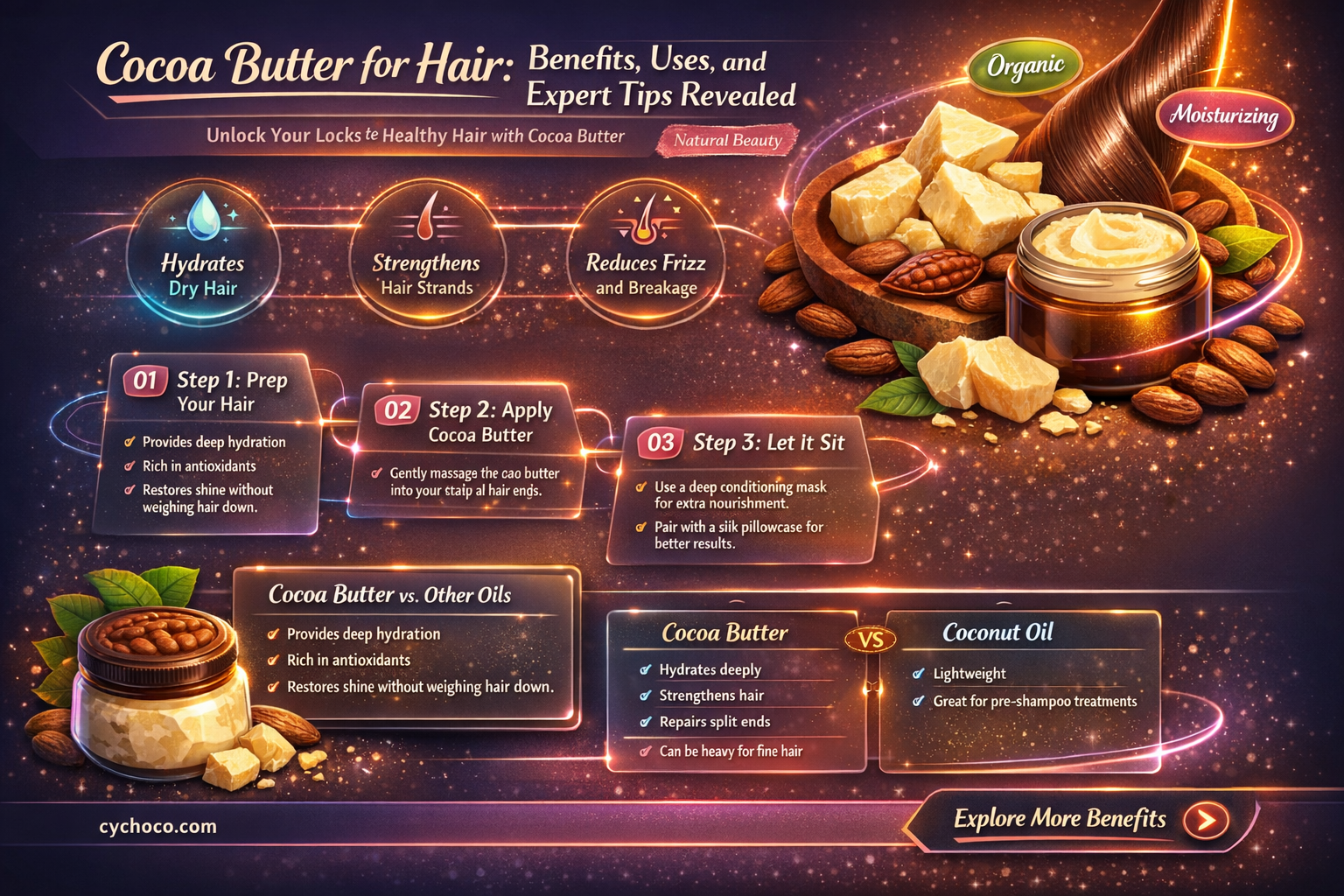 can i use cocoa butter on my hair