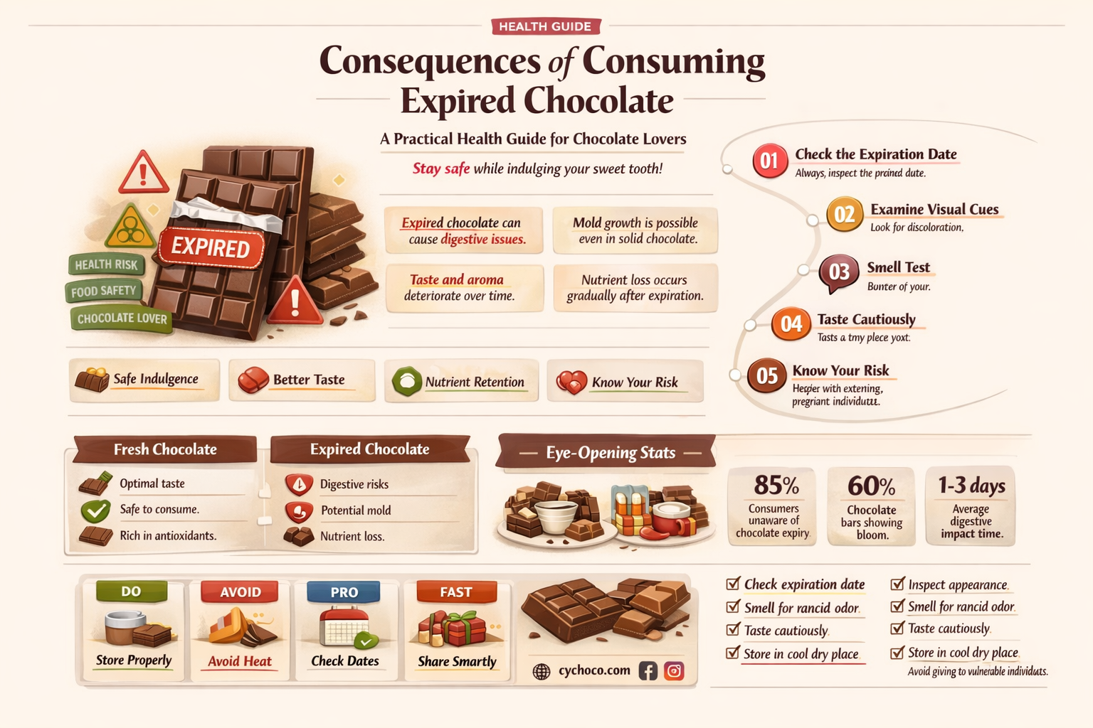 what happens if you eat out of date chocolate