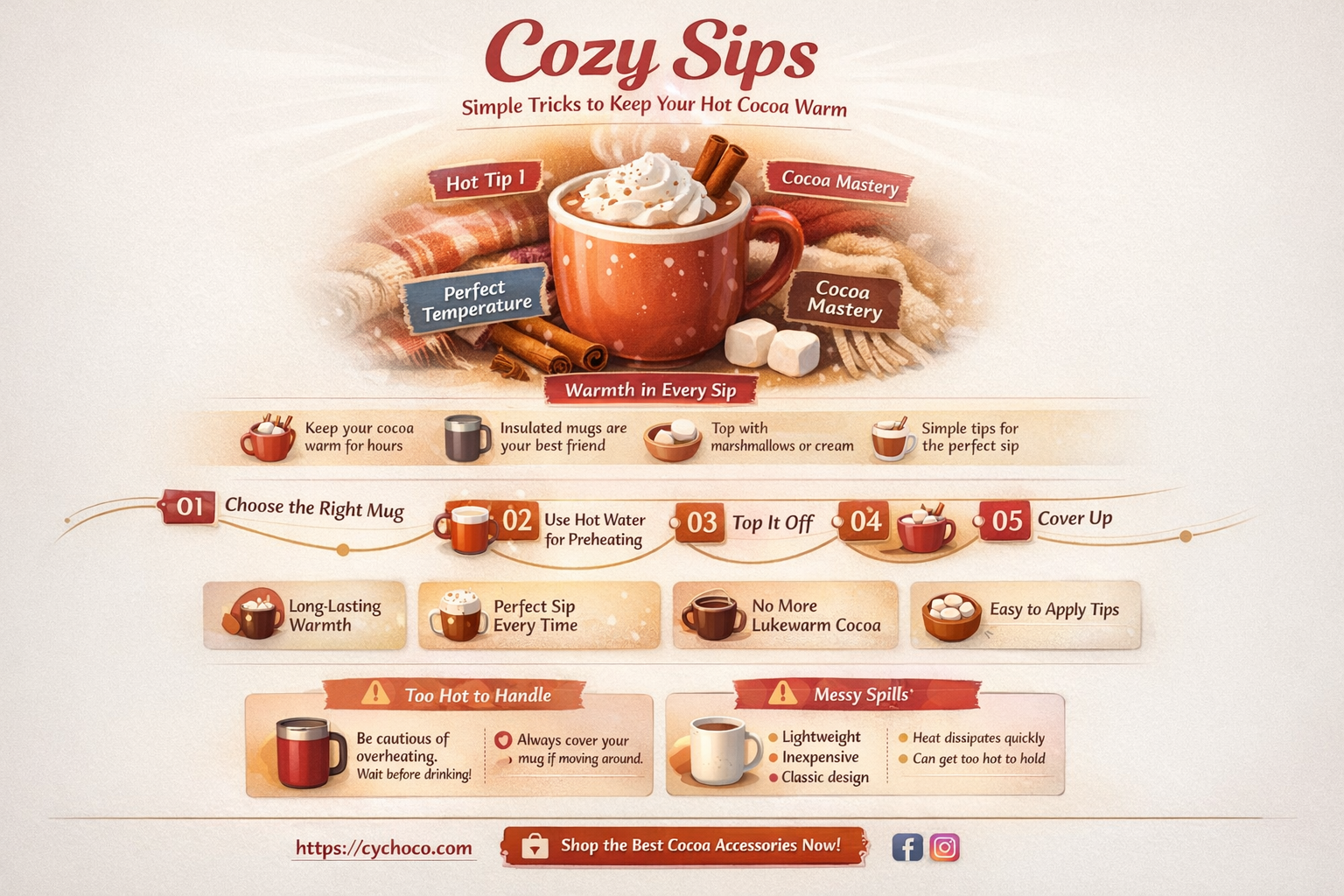 how to keep hot cocoa warm
