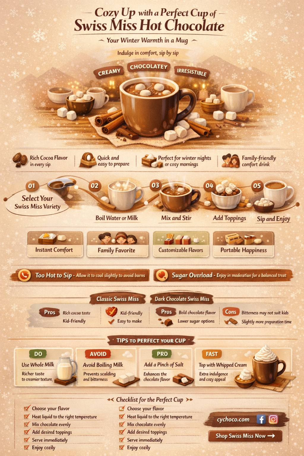 how to make swiss miss hot chocolate