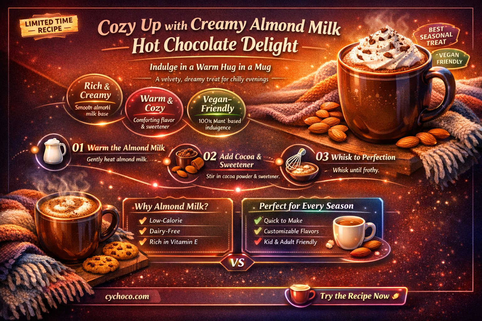 how to make hot chocolate with almond milk