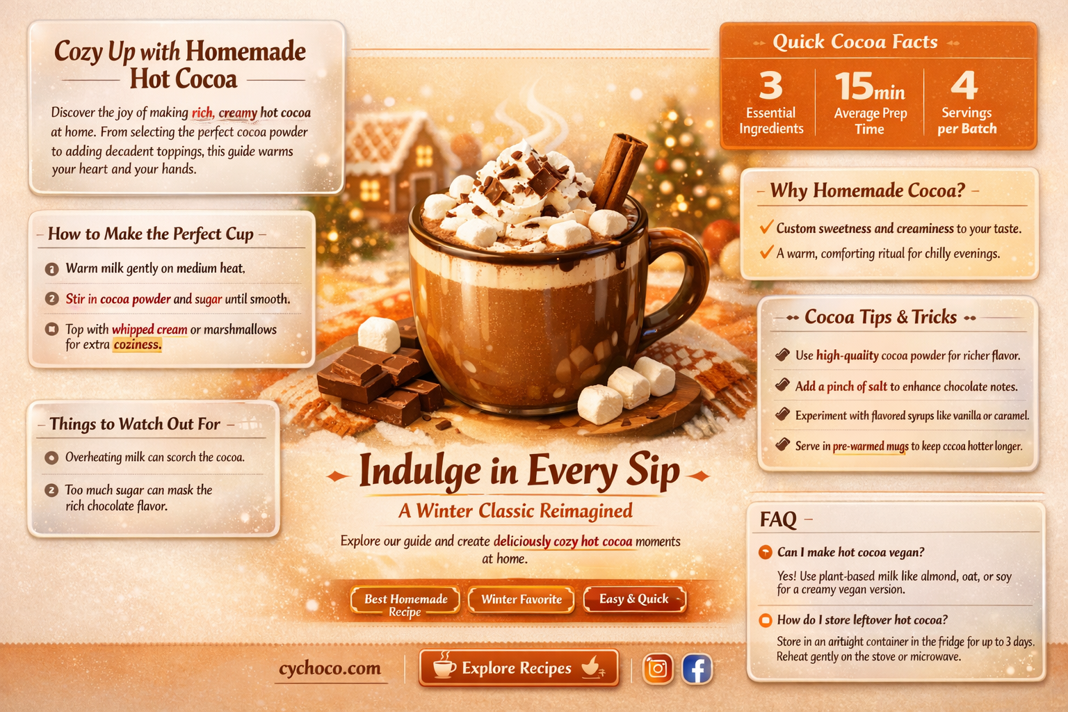 how to make hot cocoa with baking cocoa