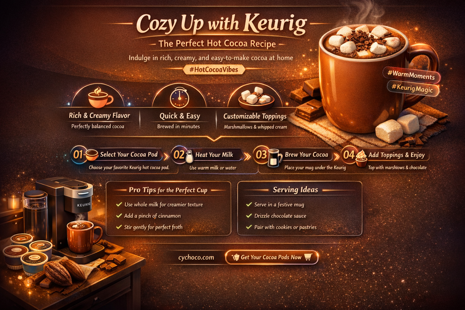 how to make hot cocoa in a keurig