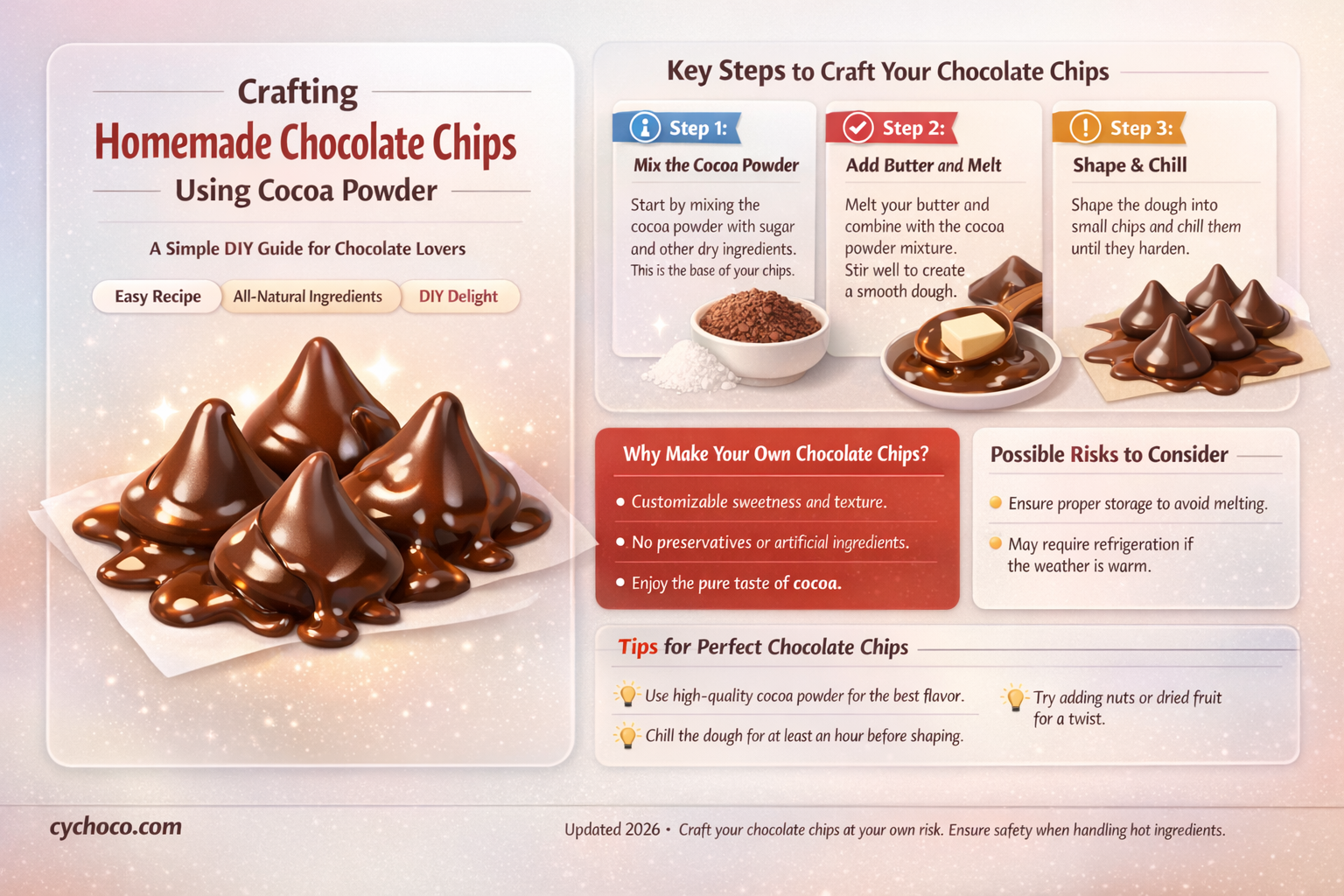how to make chocolate chips from cocoa powder