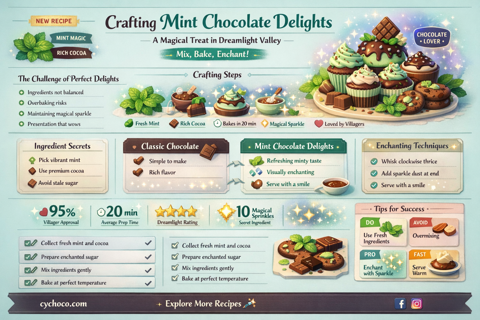 how do you make mint chocolate in dreamlight valley