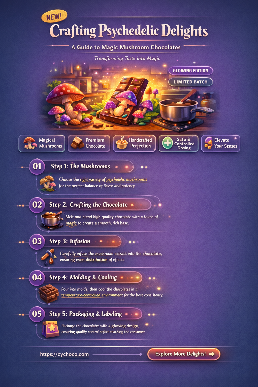 how to make magic mushroom chocolates