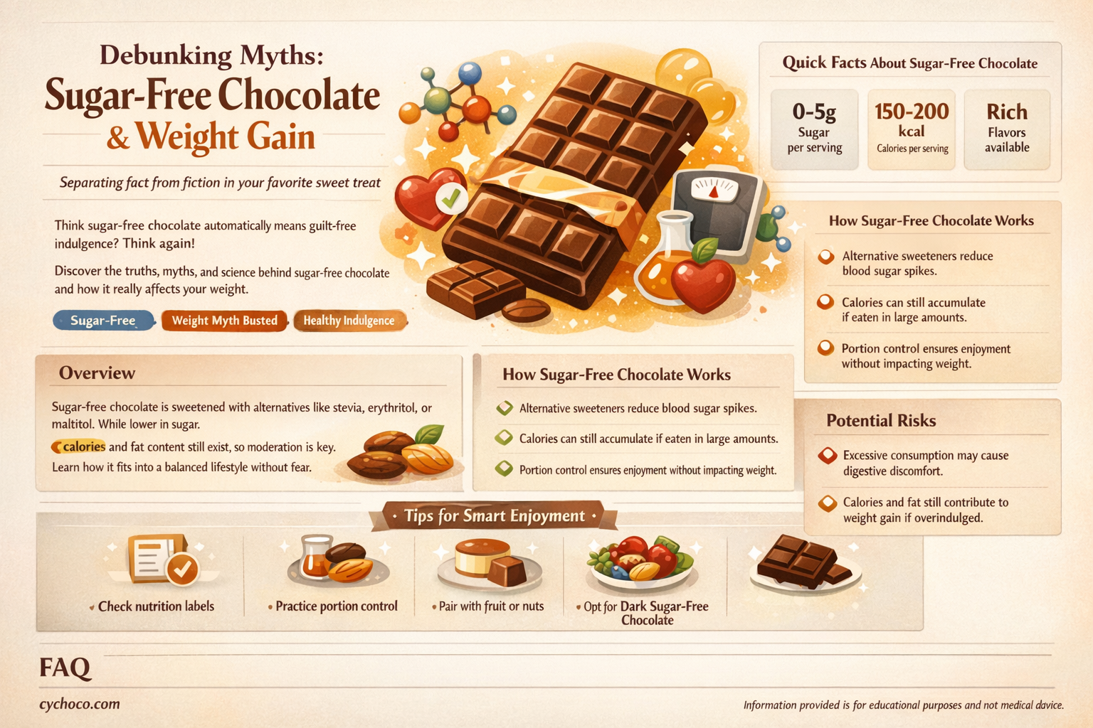 is sugar free chocolate fattening