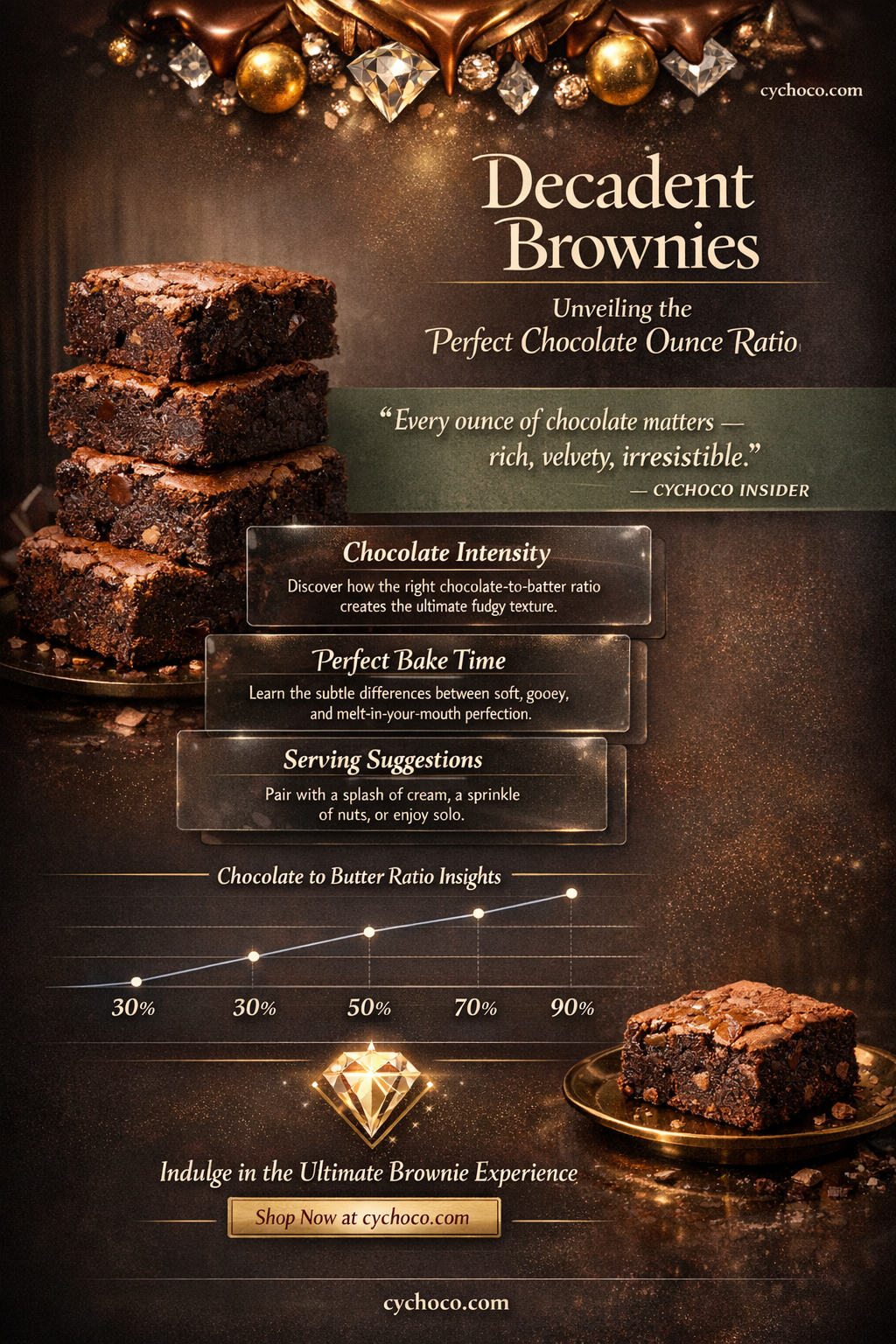 how many ounces chocolate in brownies