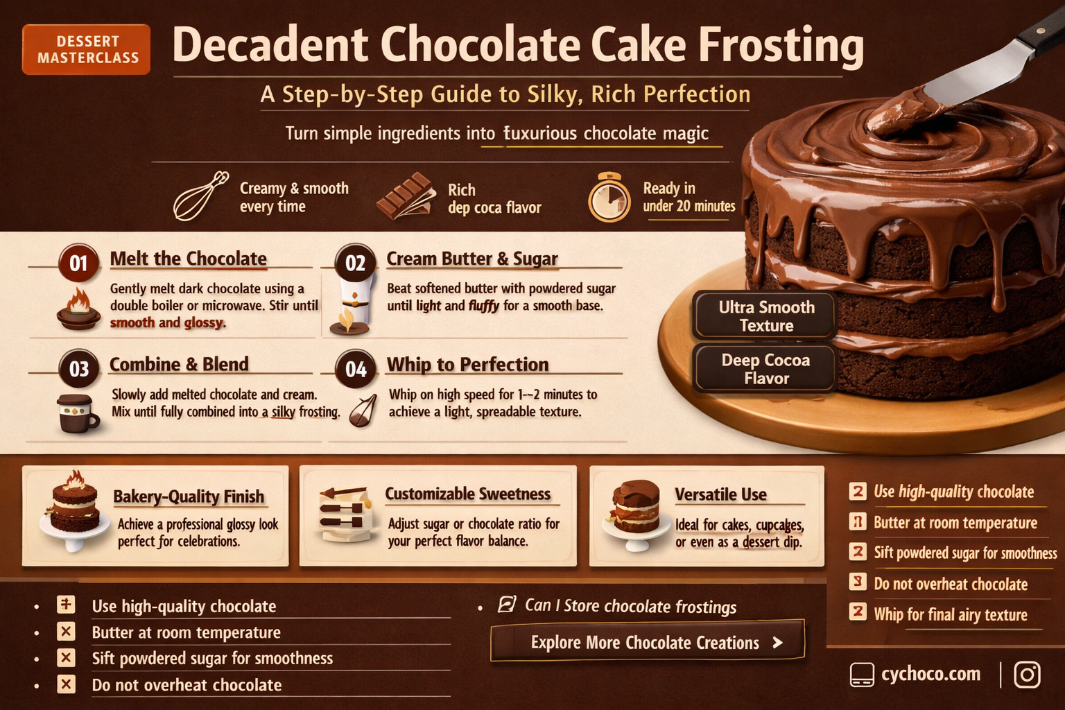 how to make a chocolate cake frosting