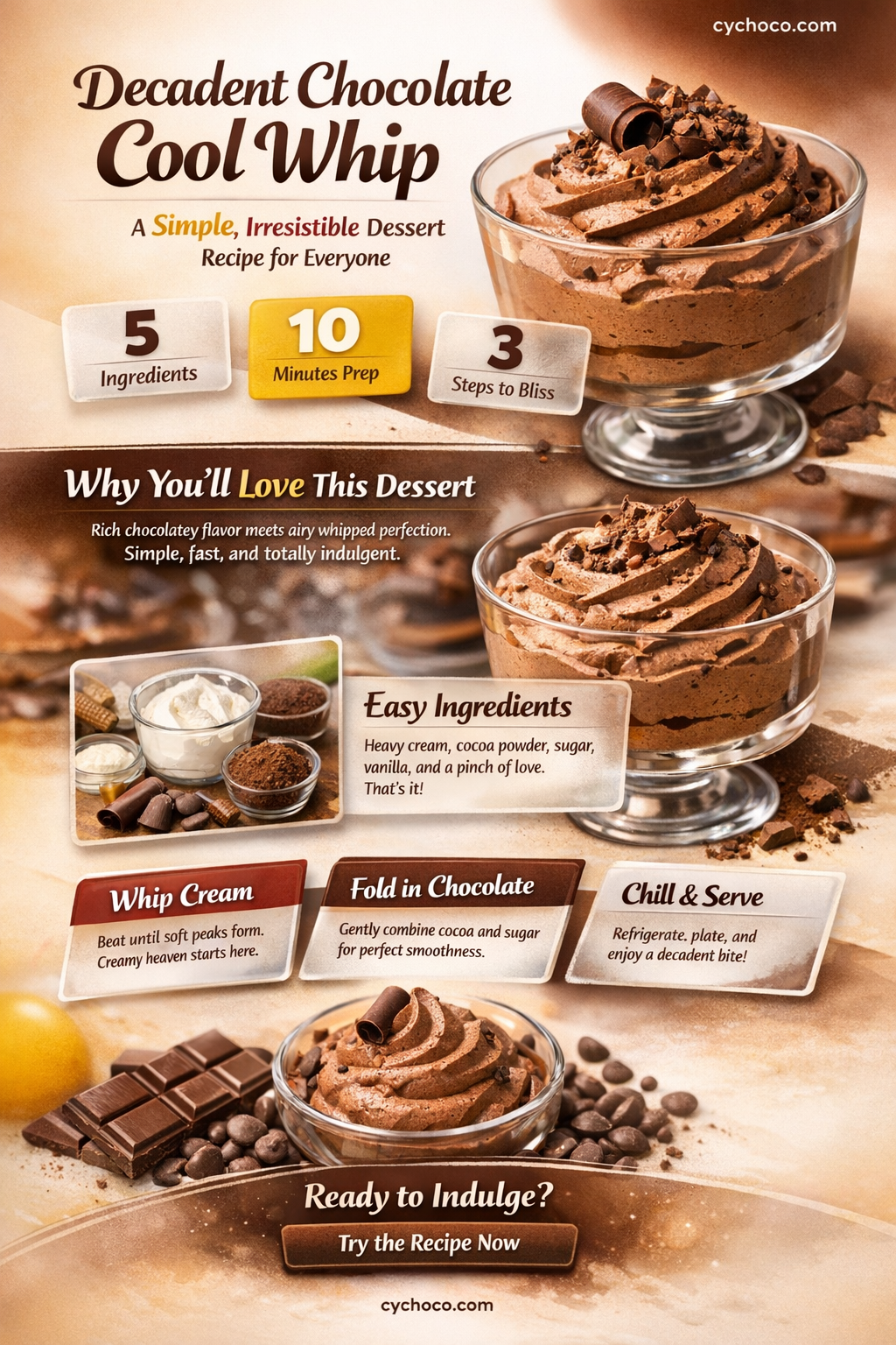 how to make chocolate cool whip