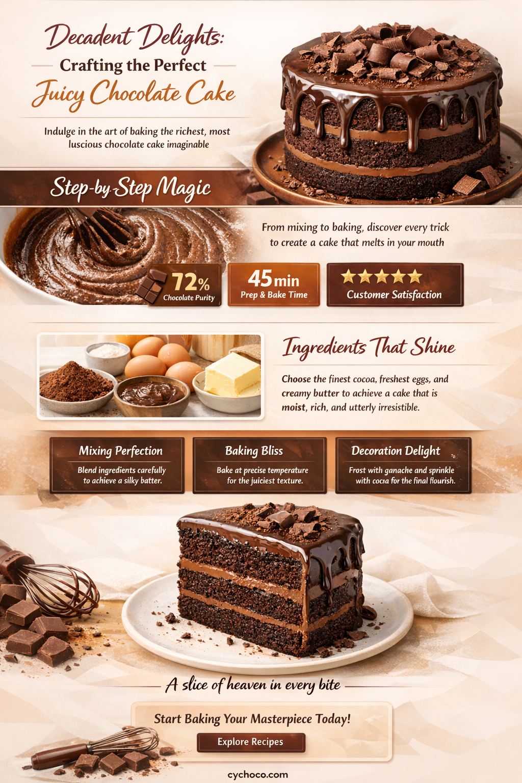 how to make a juicy chocolate cake