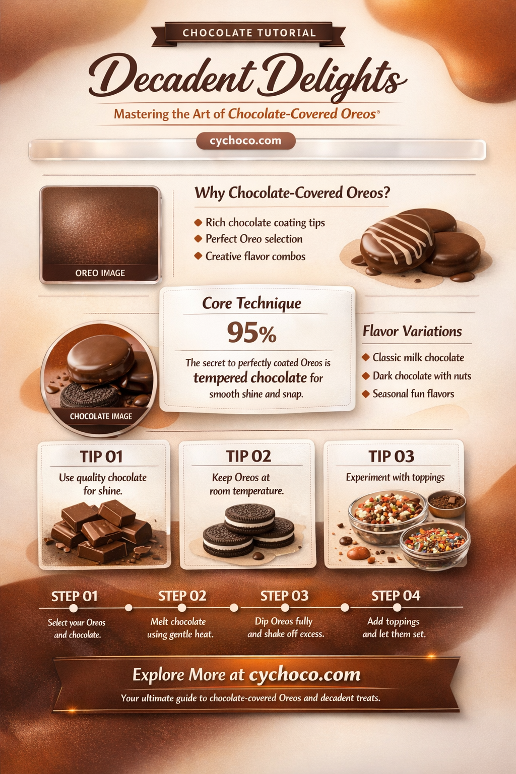 how to display chocolate covered oreos
