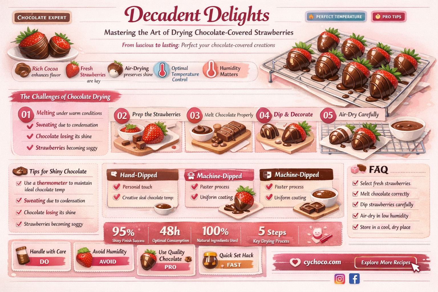 how to dry chocolate covered strawberries