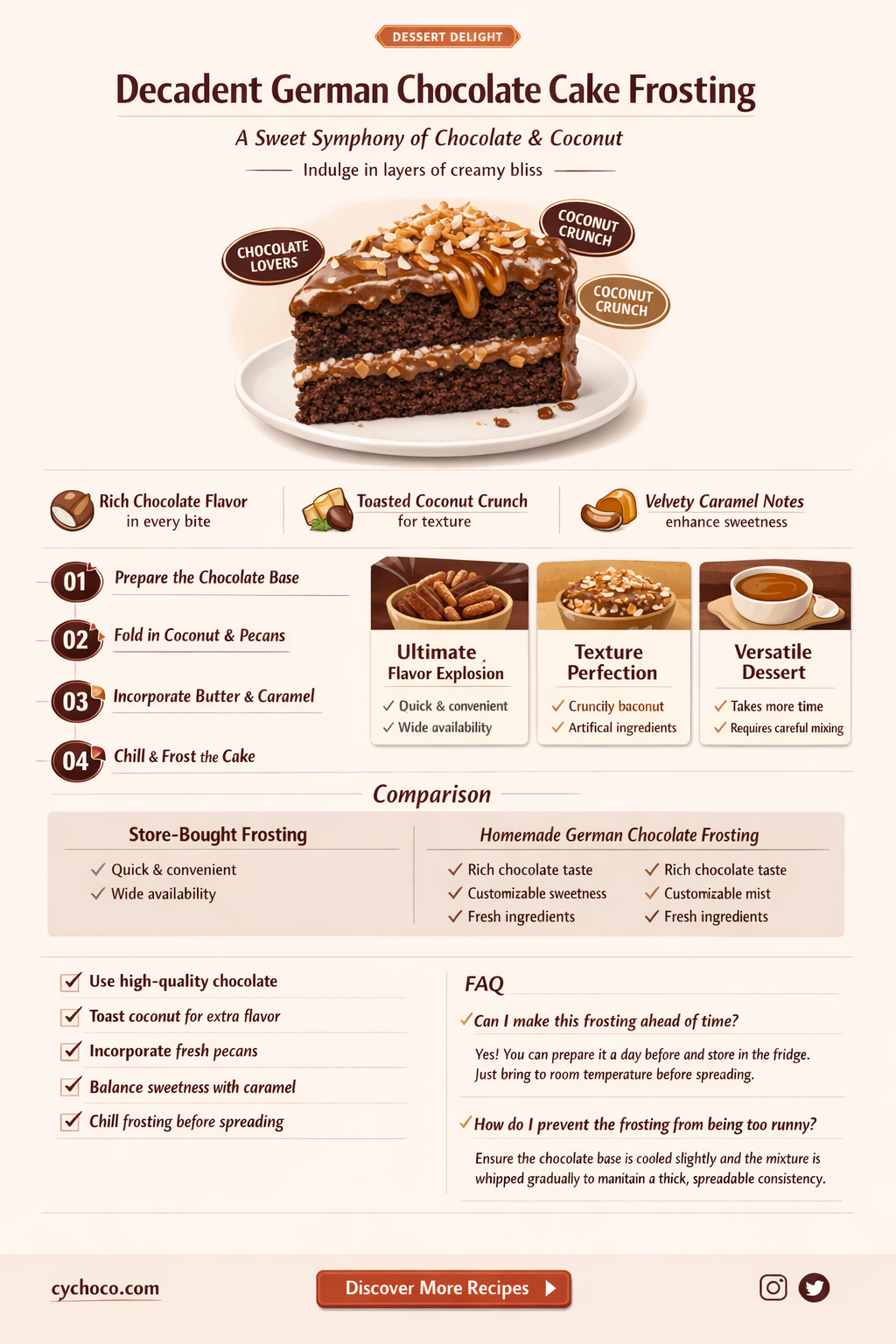 what is german chocolate cake frosting