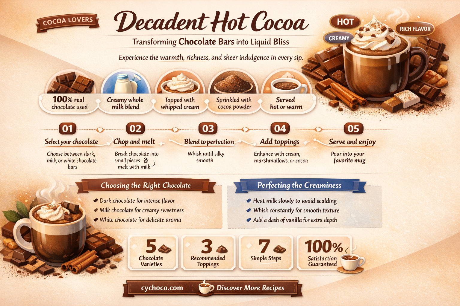 how to make hot cocoa with chocolate bar