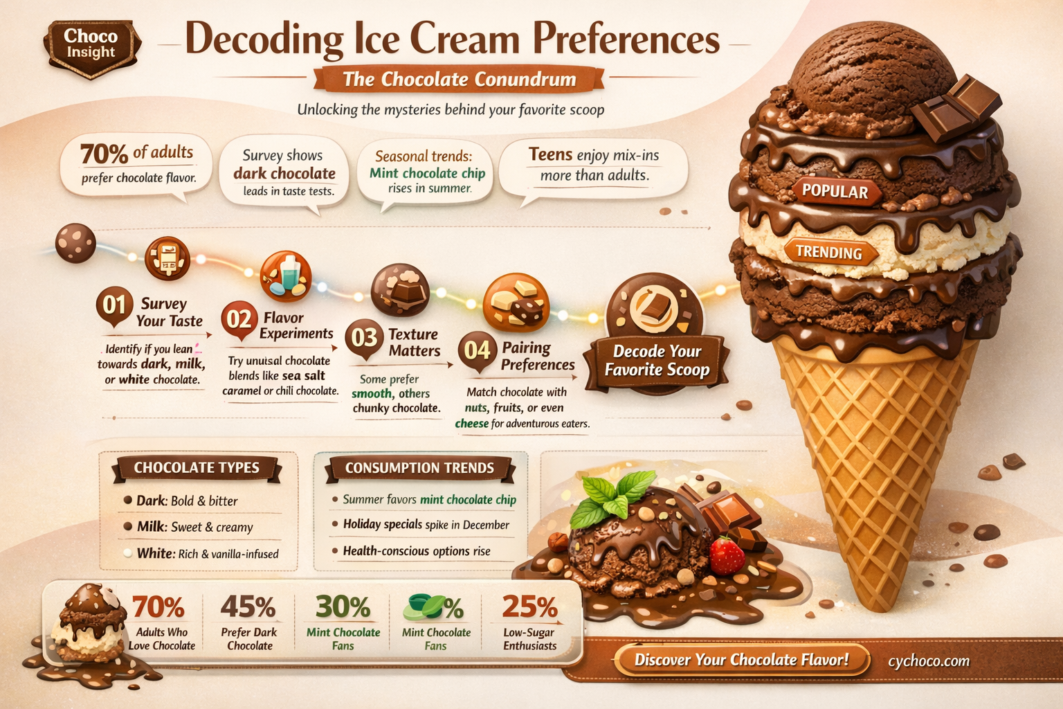 how many people prefer chocolate ice cream