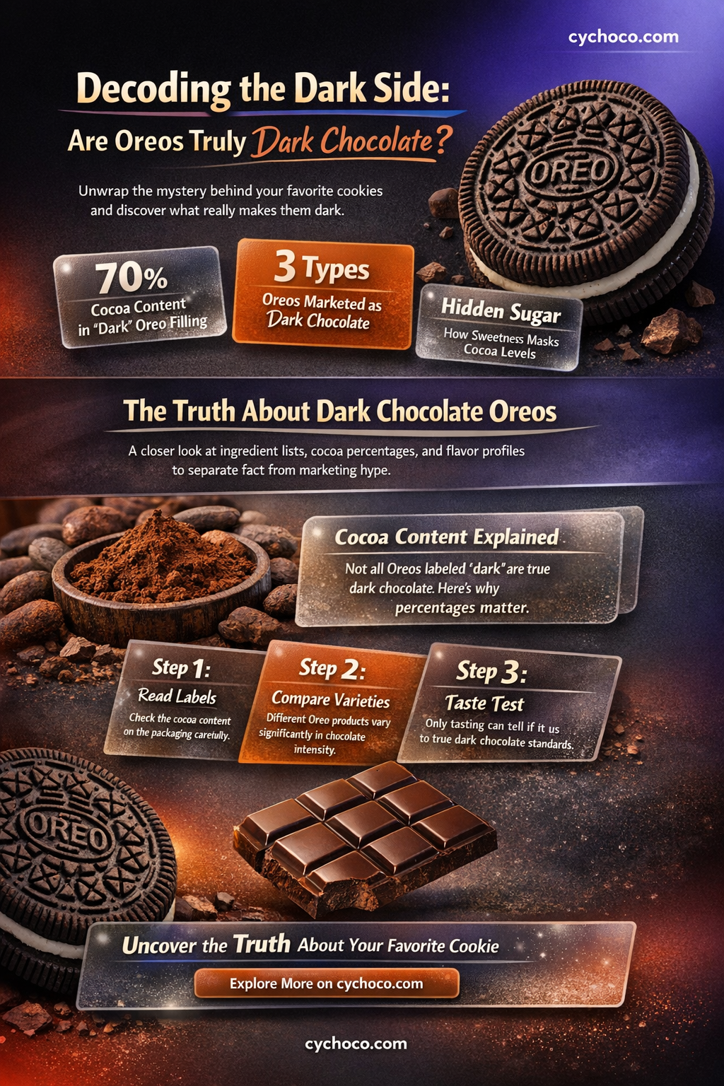 are oreos dark chocolate