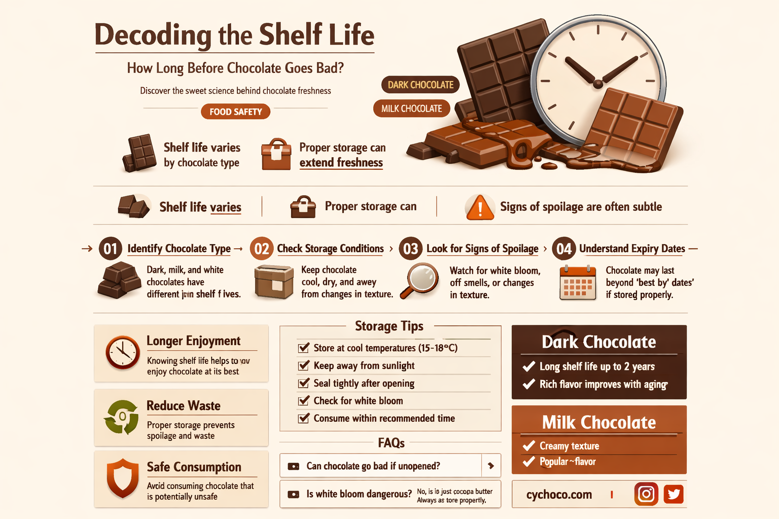 how long before chocolate yhc