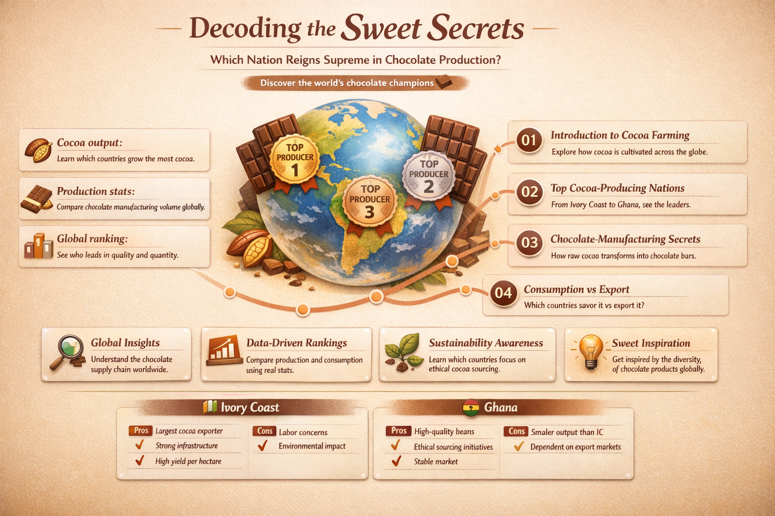what country produces the most chocolate