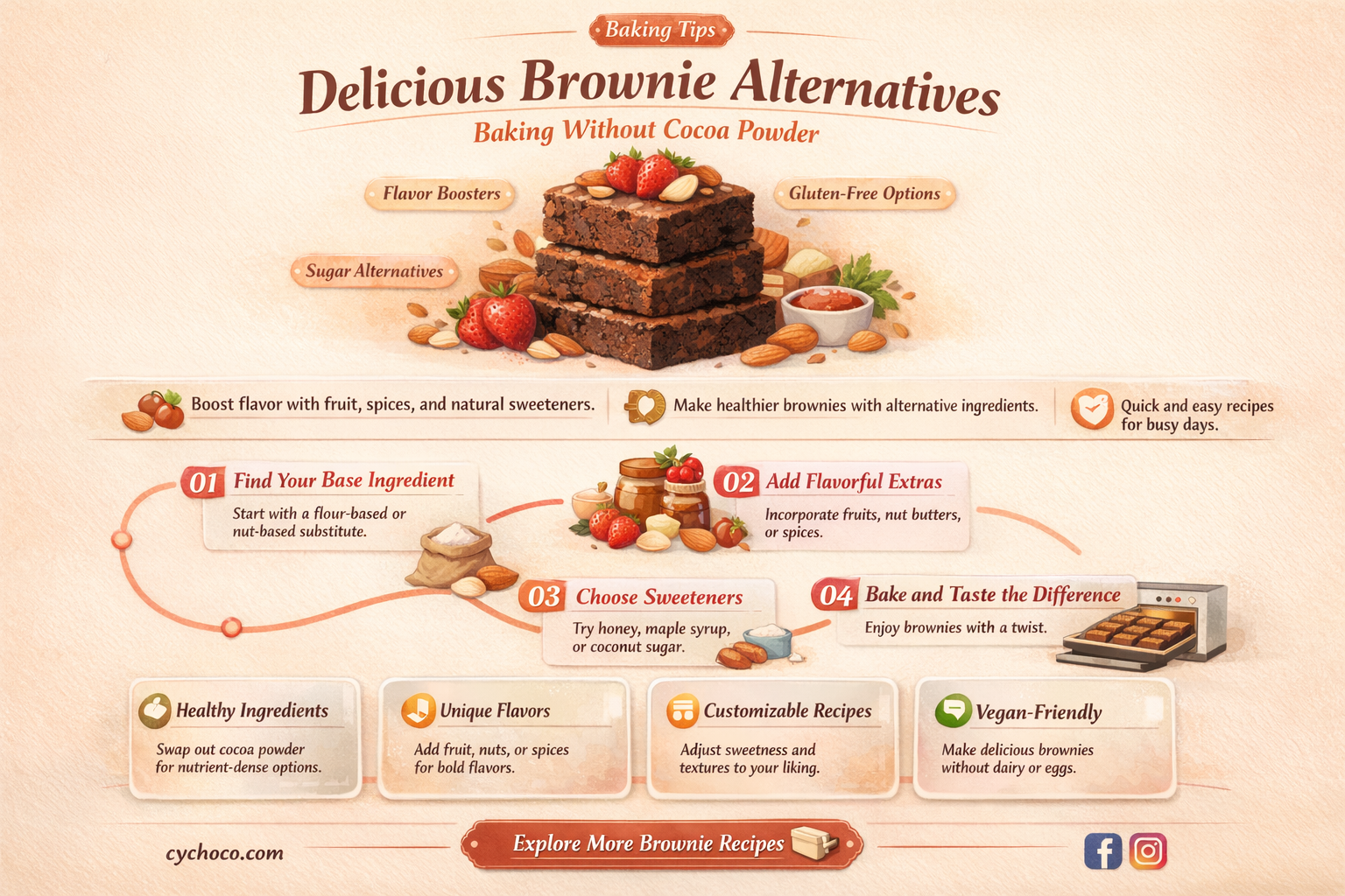 can you make brownies without cocoa