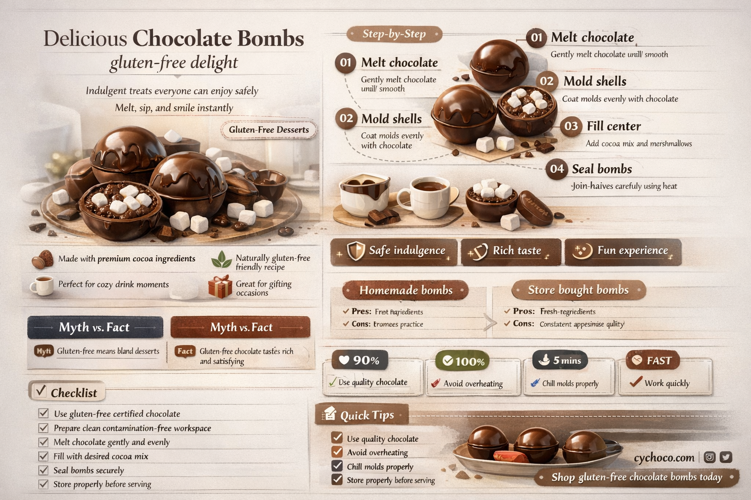 are chocolate bombs gluten free