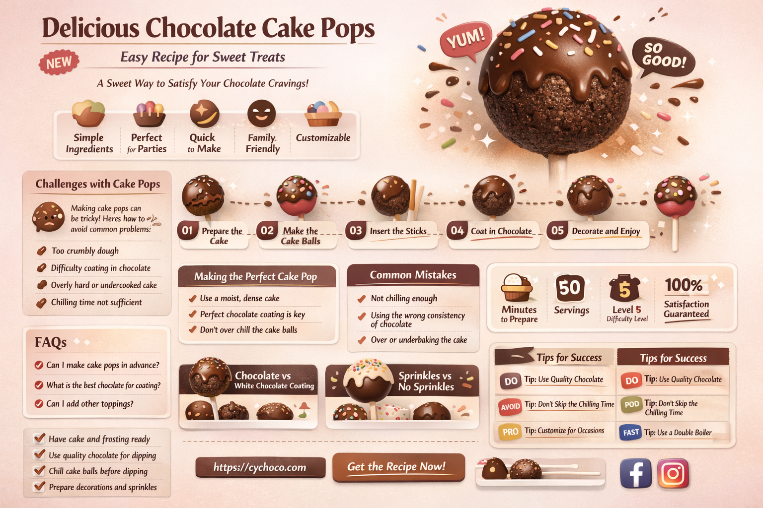 how to make cake pops with chocolate