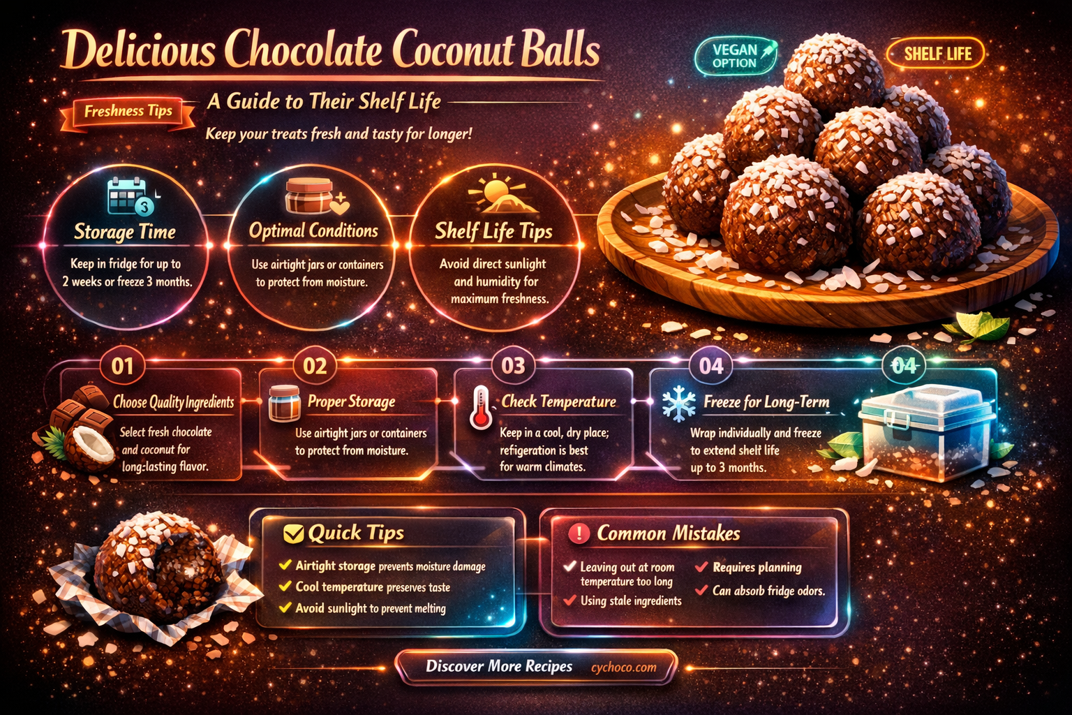 how long do chocolate coconut balls last