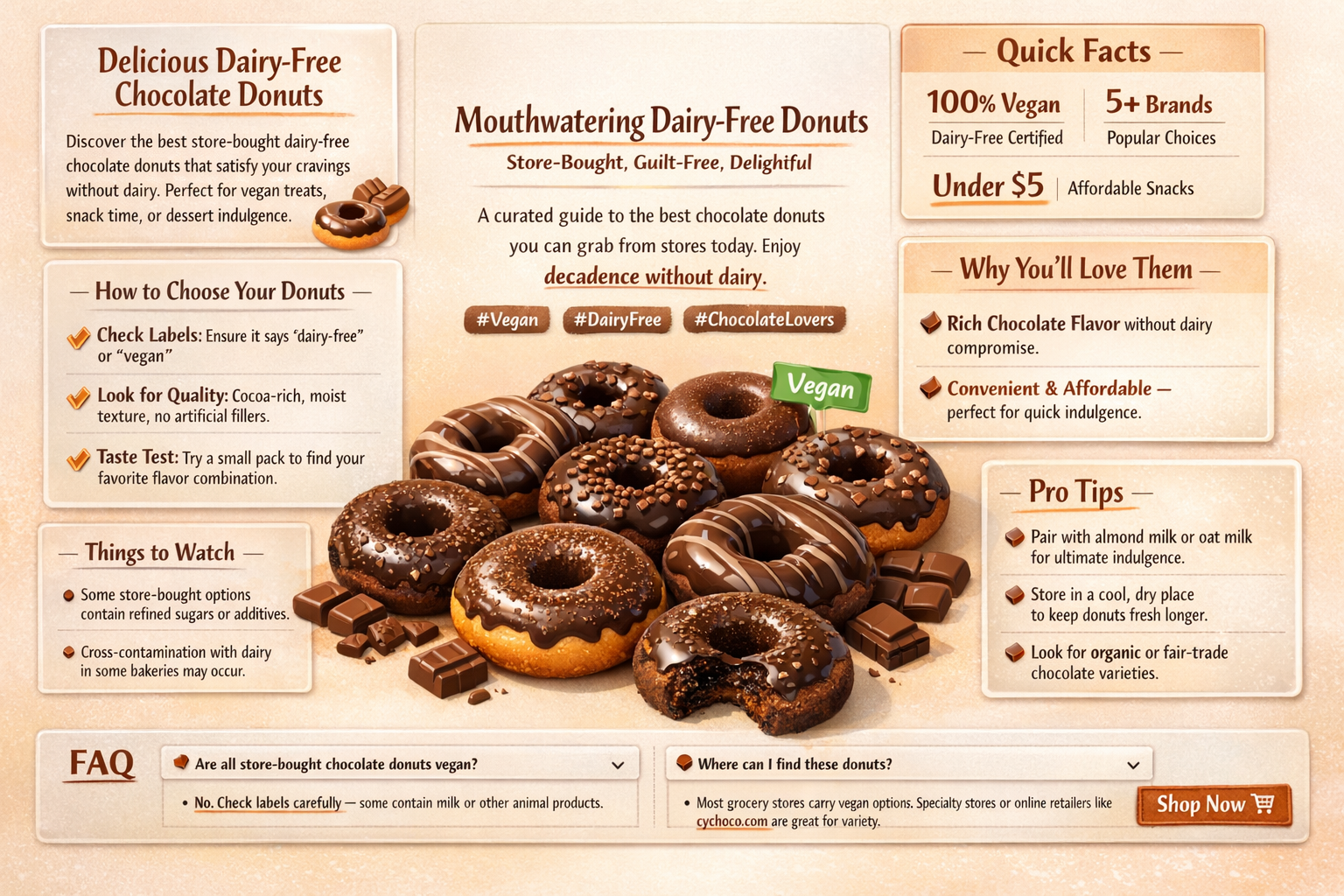 which store bought chocolate donut are dairy free