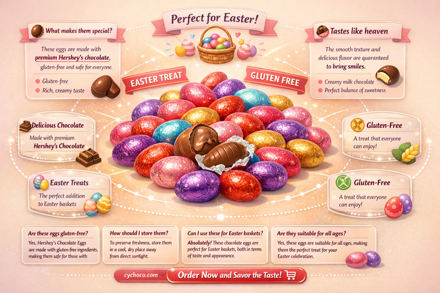 are hershey chocolate eggs gluten free