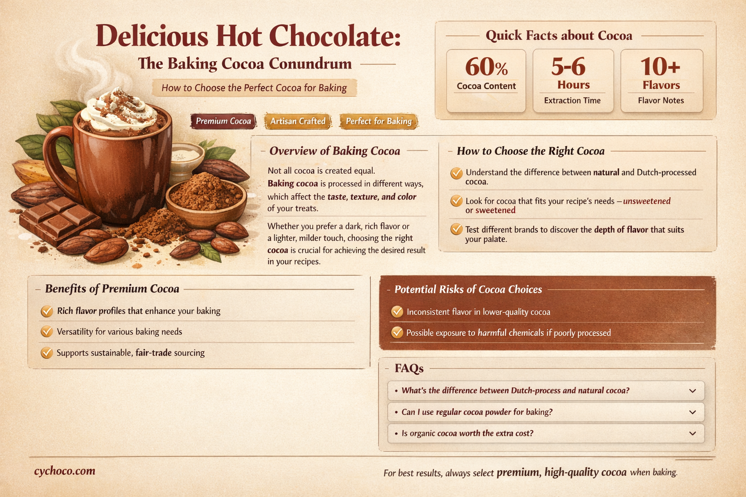 can you make hot chocolate with baking cocoa