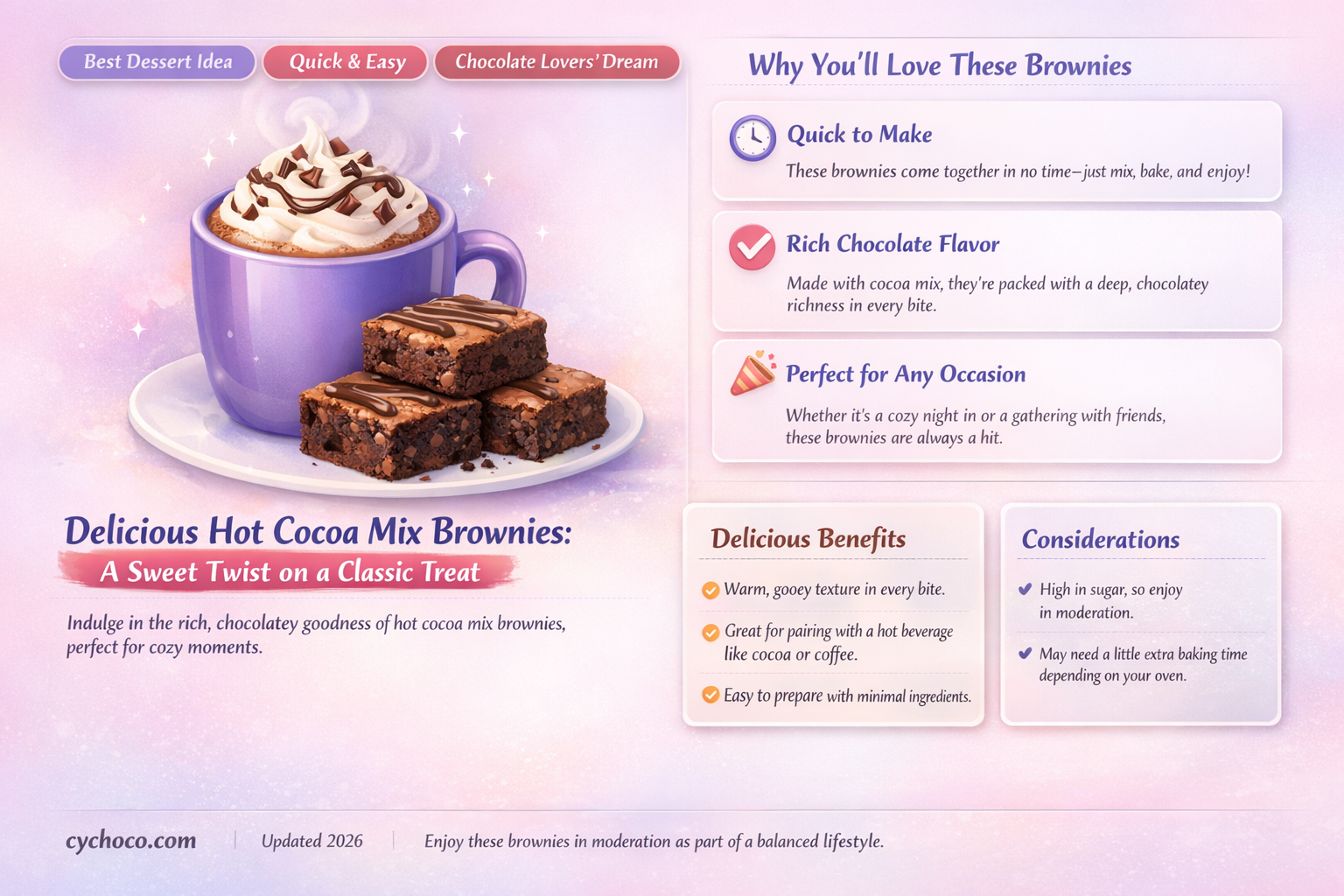can i make brownies with hot cocoa mix
