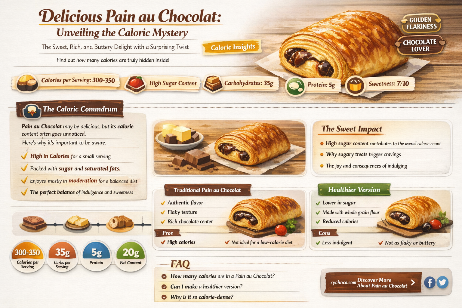 how many calories in a pain au chocolate